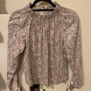 Rebecca Taylor pink  La Vie paisley top size S